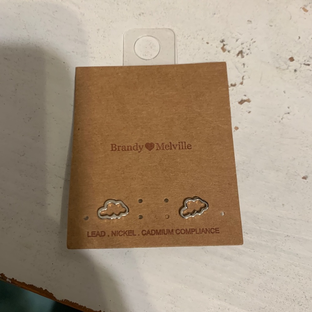 NWT brandy Melville cloud earrings